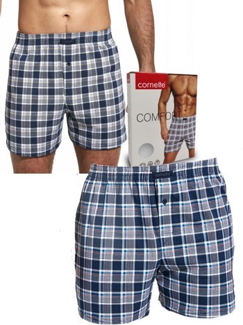 Pánske bavlnené trenky s károvaným vzorom