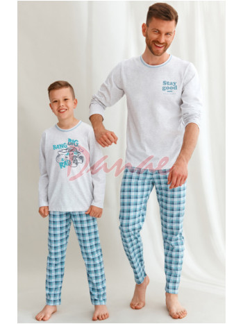 Stejná pyžama - táta - syn
