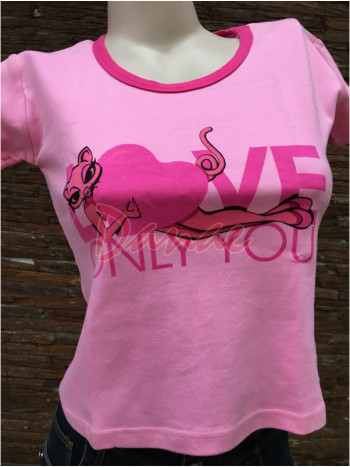 Dívčí tričko s potiskem - Kitty Love