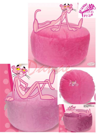 Taburetka - potah na taburetku - Pink Panter