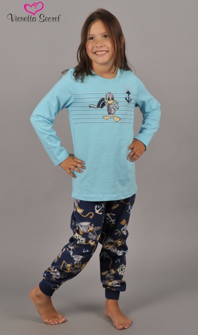 Dívčí pyžamo Kačer - s patentem na kalhotách