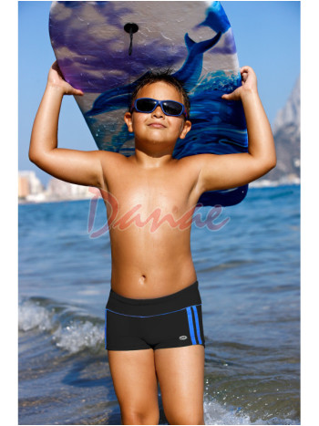 Boxerkové chlapecké plavky Lorin 4 - černá