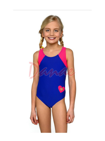Dívčí plavecké plavky Lorin Mo58 - srdce