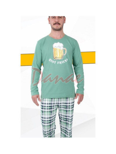 Pivo - Nejlepší přítel - dlouhé pánské pyžamo