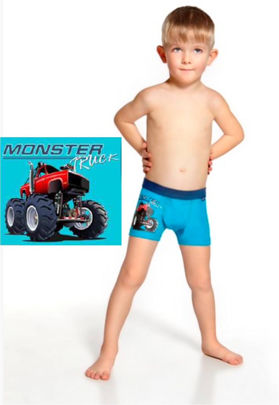 Monster Truck - auto - boxerky pro chlapce