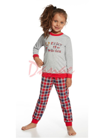 Winter - pyžamo dívčí dlouhé s patentem