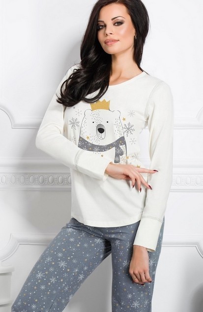 Princezna Bílá medvědice - dámské pyžamo dlouhé
