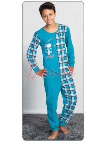 Chlapecký overal na spaní - Náměsíčný myšák - zelená