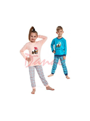 Dětské pyžamo s patentem - Panda v čepičce