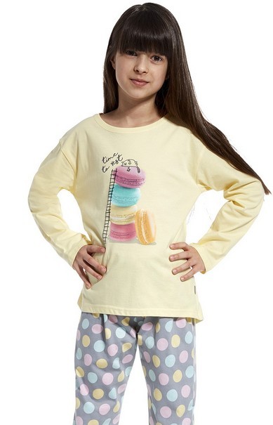 Sladká Makrónka - pyžamo dívčí dlouhé