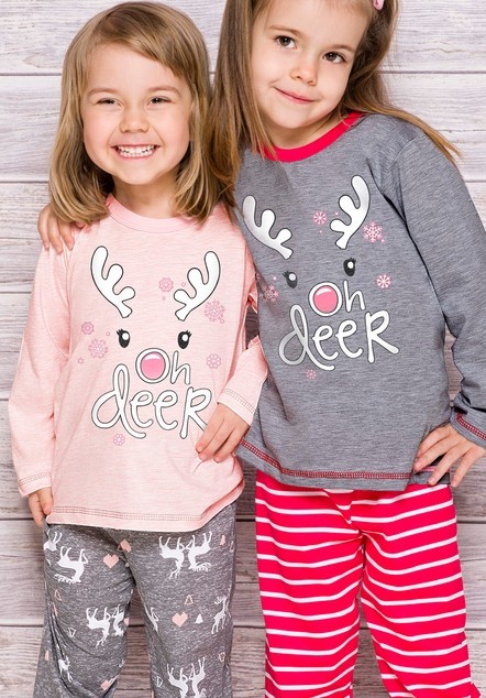 Dětské pyžamo - Oh Deer - se sobem