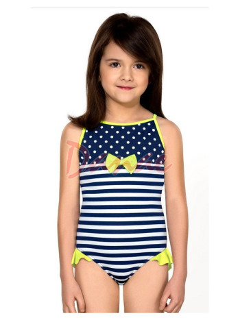 Dívčí jednodílné plavky s mašličkou