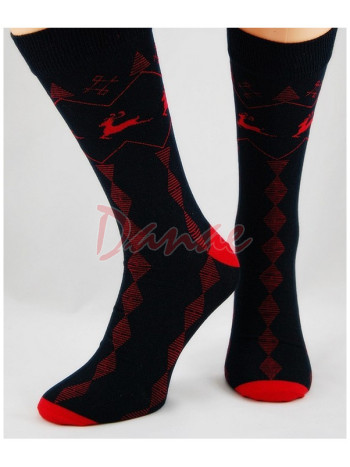Sob - ponožky unisex - černá/červená