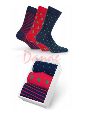 Výhodné dárkové balení - pánské ponožky 3 páry
