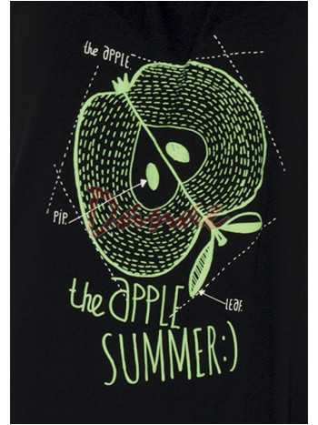 Dámské letní šaty - noční košile z viskozy - Apple