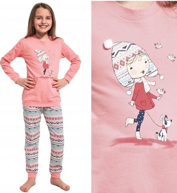 Dívčí pyžamo - Na procházce s pejskem