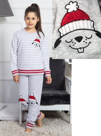 Dětské pyžamo ze zateplené bavlny - Pejsek