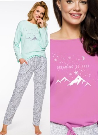 Sny jsou zdarma - dámské pyžamo dlouhé