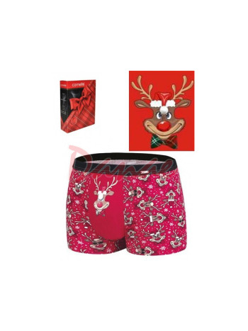 X-mas Deer - Sob v mikulášské čepičce - boxerky