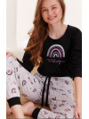 Rainbow - dívčí pyžamo s duhou 146-158