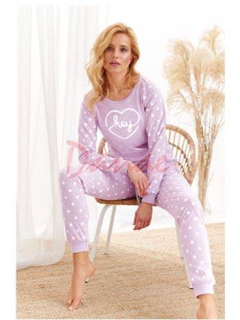 Hey! - dámské pyžamo dlouhé - růžová