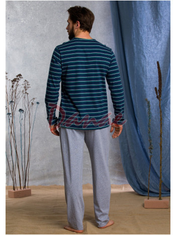 Decentní pánské pyžamo s proužky