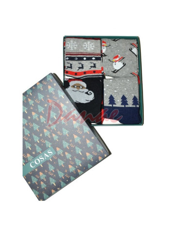 Sada Vánočních ponožek v dárkové krabičce Xmas