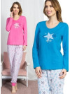 Moje hvězda - bavlněné dámské pyžamo se hvězdami