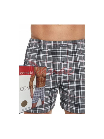 Pánské volné trenky Comfort Boxer grafit