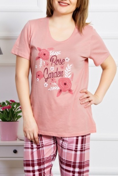 Rose garden - dámské tříčtvrteční pyžamo
