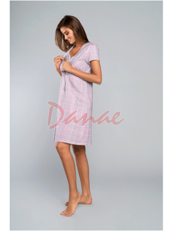 Mitali - noční košile pro těhotné a kojící maminky - růžová