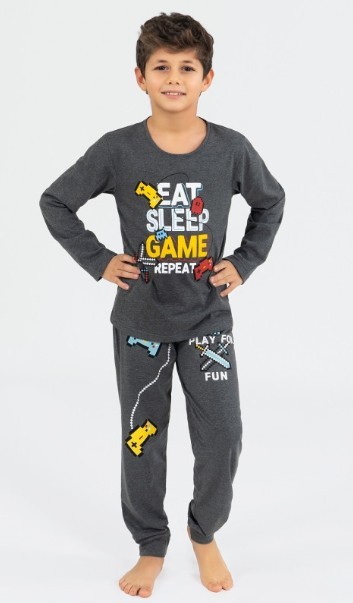 Eat - Sleep - Game - chlapecké pyžamo