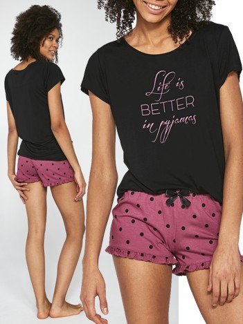 V pyžamě je život lepší - dámské pyžamo se šortkami