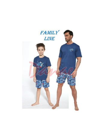 Letní pyžamo s plachetnicí - šortky