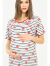 Strawberry - noční košile pro kojící maminky
