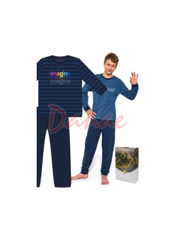 Mládežnícké pyžamo dlouhé s patentem - Imagine