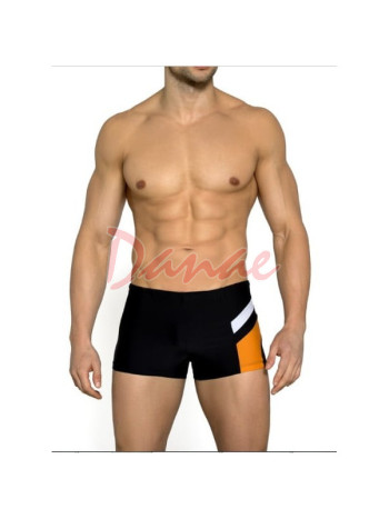Pánské boxerkové plavky s barevným vzorem na boku