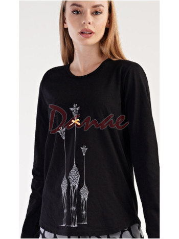Dámské pyžamo dlouhé - Long neck