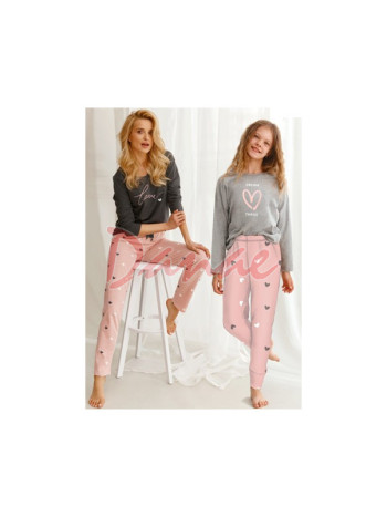 Bavlněné pyžamo s nápisem - Love