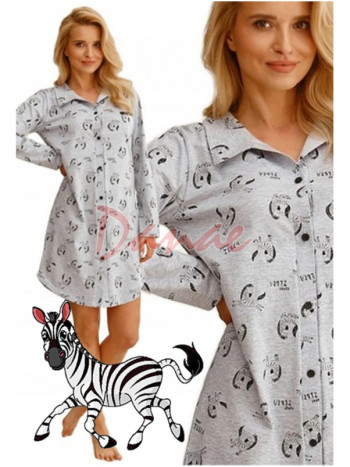 Zebra - dámská košile na rozepínání a s fazónkou