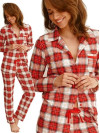 Dámské pyžamo s límečkem - na knoflíky