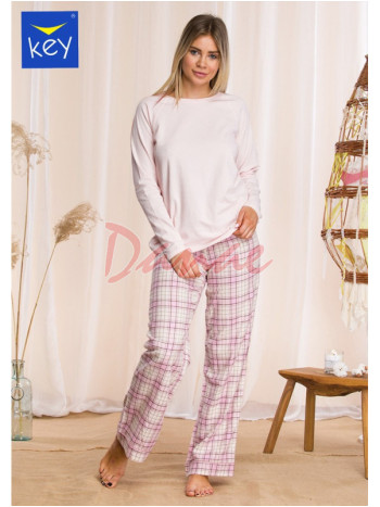 Dámské pyžamo s flanelovými kalhotami Key