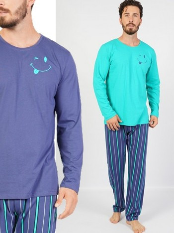 Pánské pyžamo - Emoticon - s malým smajlíkem