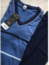 Pánské krátké pyžamo - šortky - Esge - modrá S