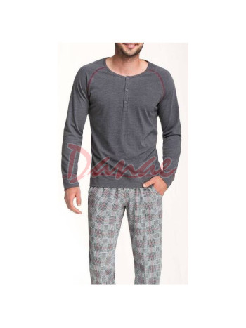Pánské pyžamo s légou a kontrastním štepováním