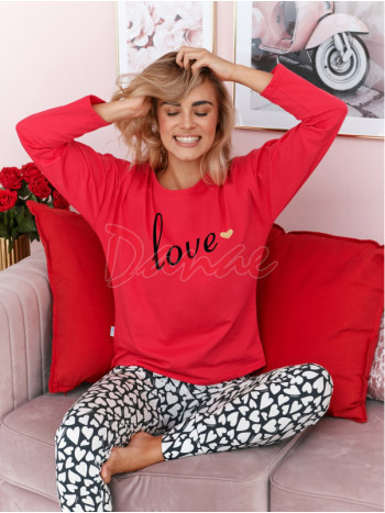 Dream Love - dámské pyžamo se srdíčky