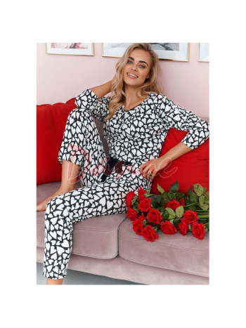 Dream - srdíčkové dámské pyžamo
