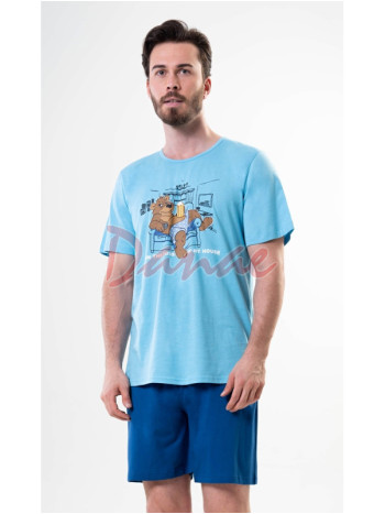 Pán domu - pyžamo s medvědem na gauči