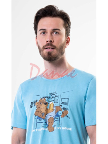 Pán domu - pyžamo s medvědem na gauči