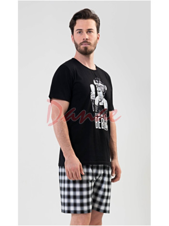 Pánské pyžamo s opicí Time to drink